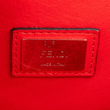 Fendi Limited Red Leather Peekaboo Handbag