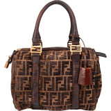 Fendi FF Monogram Boston Handbag