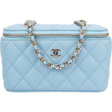 Chanel Quilted Caviar Leather Vanity Crossbody Bag