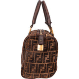 Fendi FF Monogram Boston Handbag