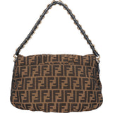 Fendi FF Monogram Jumbo Baguette Shoulder Bag