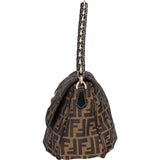 Fendi FF Monogram Jumbo Baguette Shoulder Bag