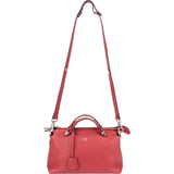 Fendi Red Leather By The Way Handbag