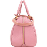 MCM Pebbled Leather Essential Studded Boston Handbag