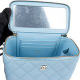 Chanel Quilted Caviar Leather Vanity Crossbody Bag