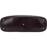 Gucci Purple Leather Bamboo Handbag