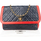 Chanel Quilted Lambskin 24K Gold Single Flap Crossbody Bag