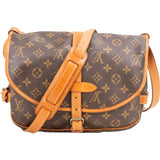 Louis Vuitton Canvas Monogram Saumur 30 Crossbody Bag