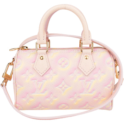 Louis Vuitton Limited Empreinte Monogram Nano Speedy Handbag