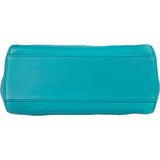 Fendi Blue Leather Peekaboo Handbag