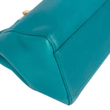 Fendi Blue Leather Peekaboo Handbag