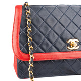 Chanel Quilted Lambskin 24K Gold Single Flap Crossbody Bag