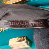 Fendi Blue Leather Peekaboo Handbag