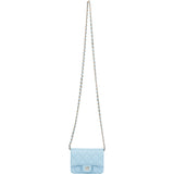 Chanel Quilted Caviar Leather CC Single Flap Mini Crossbody Bag