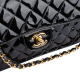 Chanel Quilted Patent Leather Small Double Face Shoulder Bag