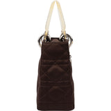 Christian Dior Limited Quilted Satin Crystal Lady Dior Handbag