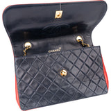 Chanel Quilted Lambskin 24K Gold Single Flap Crossbody Bag
