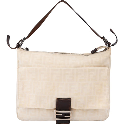 Fendi FF Monogram Baguette Buckle Handbag - vintageandkickz