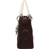 Christian Dior Limited Quilted Satin Crystal Lady Dior Handbag