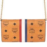 MCM Visetos Union Jack Tracy Wallet On Chain Crossbody Bag
