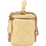Chanel Quilted Lambskin CC Mini Vanity Handbag