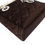 Christian Dior Limited Quilted Satin Crystal Lady Dior Handbag