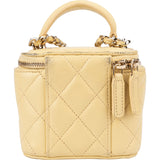 Chanel Quilted Lambskin CC Mini Vanity Handbag