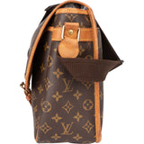 Louis Vuitton Canvas Monogram Gibeciere GM Messenger Crossbody Bag