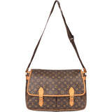 Louis Vuitton Canvas Monogram Gibeciere GM Messenger Crossbody Bag