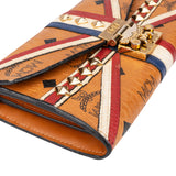 MCM Visetos Union Jack Tracy Wallet On Chain Crossbody Bag