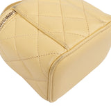 Chanel Quilted Lambskin CC Mini Vanity Handbag