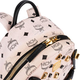 MCM Monogram Visetos Stark Studded Bicolor 2 in 1 Backpack