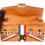 MCM Visetos Union Jack Tracy Wallet On Chain Crossbody Bag