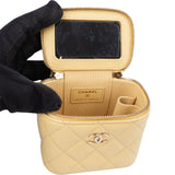Chanel Quilted Lambskin CC Mini Vanity Handbag