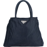 Prada Blue Triangle Nylon Handbag