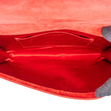 Yves Saint Laurent Red Patent Leather Clutch