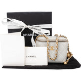 Chanel Quilted Lambskin Mini Vanity Crossbody Bag