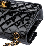 Chanel Quilted Patent Leather Small Double Face Shoulder Bag