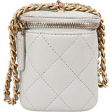 Chanel Quilted Lambskin Mini Vanity Crossbody Bag