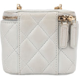 Chanel Quilted Lambskin Mini Vanity Crossbody Bag