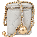 Chanel Quilted Lambskin Mini Vanity Crossbody Bag