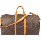 Louis Vuitton Canvas Monogram Keepall 55 Bandouliere