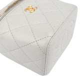 Chanel Quilted Lambskin Mini Vanity Crossbody Bag