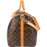 Louis Vuitton Canvas Monogram Keepall 55 Bandouliere