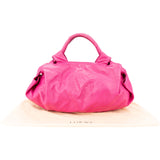 Loewe Pink Leather Mistral Handbag
