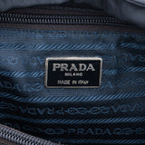 Prada Blue Triangle Nylon Handbag