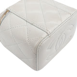 Chanel Quilted Lambskin Mini Vanity Crossbody Bag