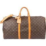 Louis Vuitton Canvas Monogram Keepall 55 Bandouliere