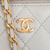 Chanel Quilted Lambskin Mini Vanity Crossbody Bag