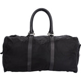 Prada Black Triangle Nylon Duffle Bag 48